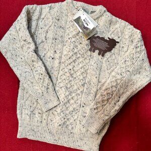 NWT - Irish Aran Unisex Sweater - Sz - XS
